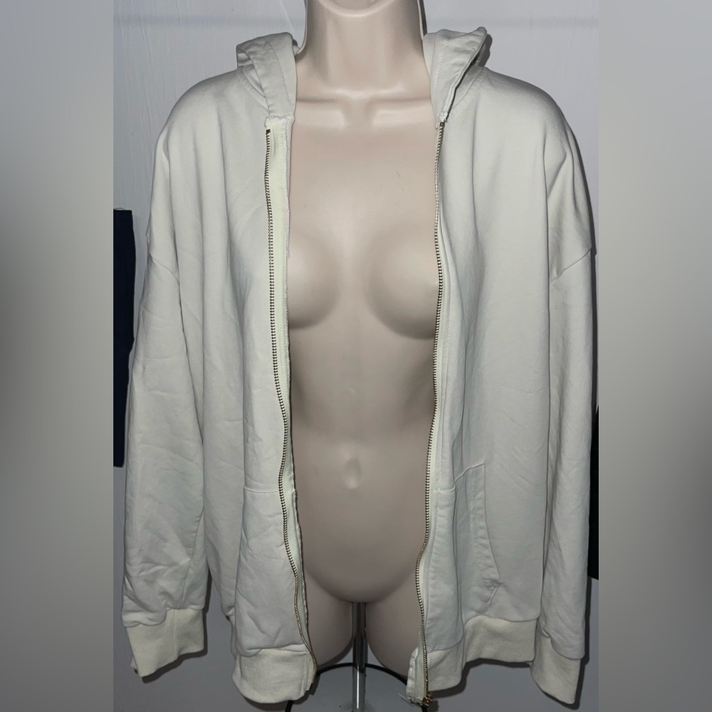 Beige Oversized Hoodie